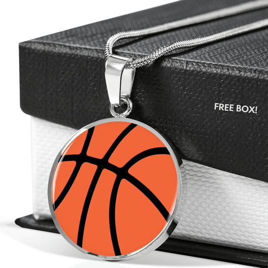Basketball - Circle Necklace