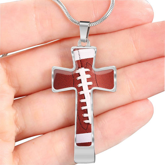 Football Cross - Option to Customize with Engraving