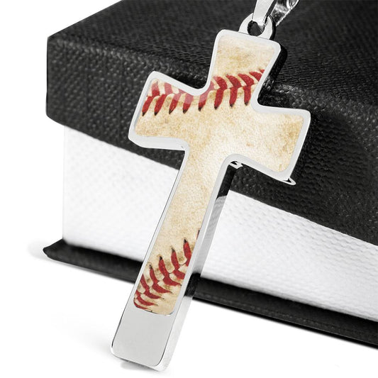 Baseball Cross with Option to Customize with Engraving