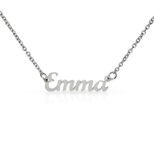 Personalized Name Necklace with No Message Card