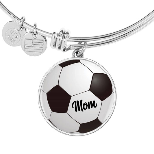 Soccer Mom - Circle Bangle Bracelet