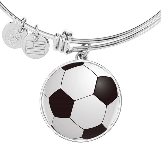 Soccer - Circle Bangle Bracelet